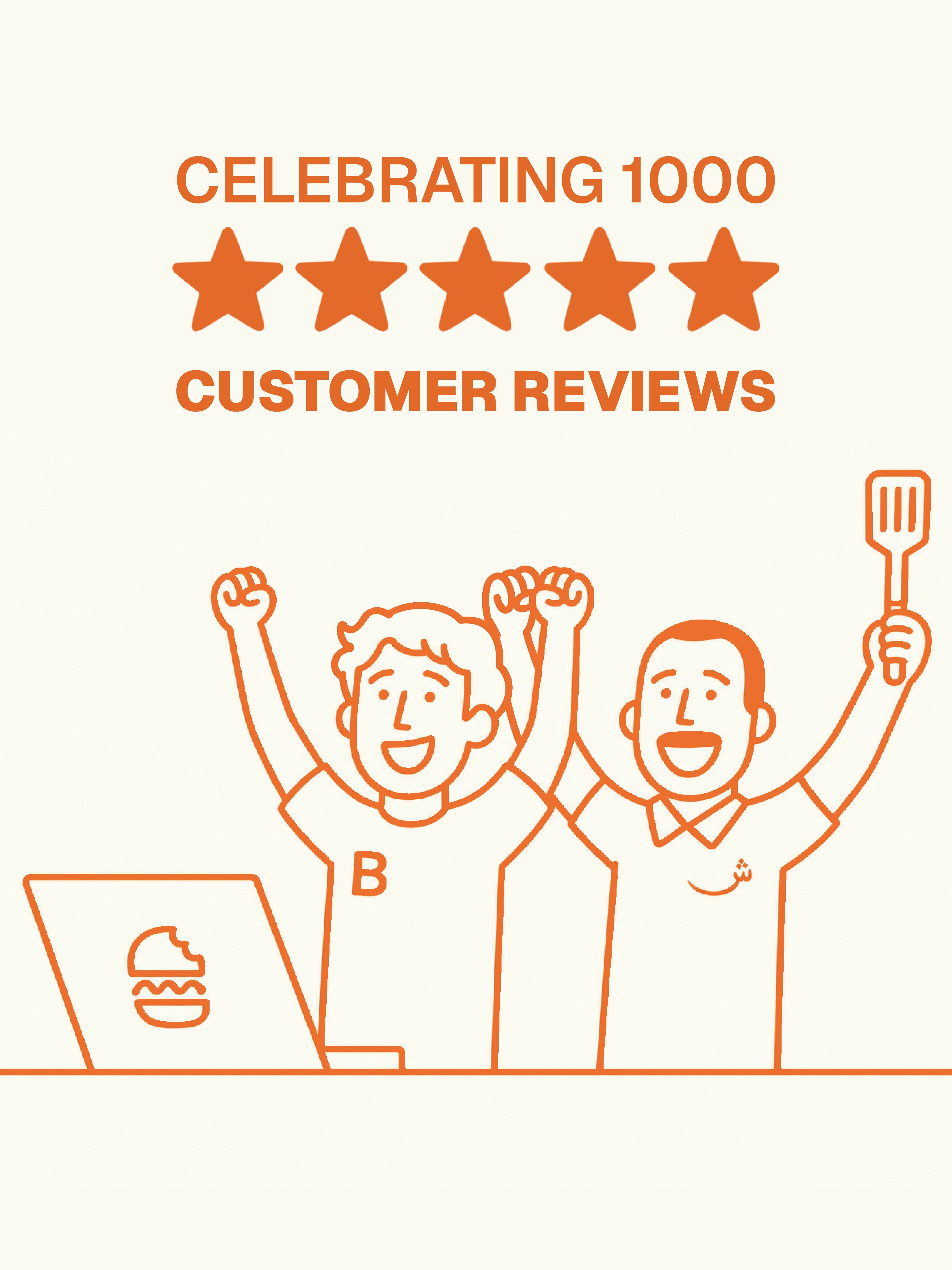 Burg and Shaw illustrated customer review campaign image